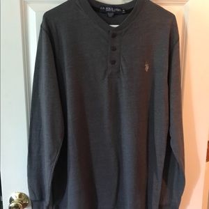 U.S. POLO ASSN. Gray Long Sleeve Shirt